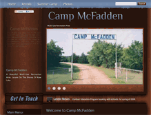 Tablet Screenshot of campmcfadden.com